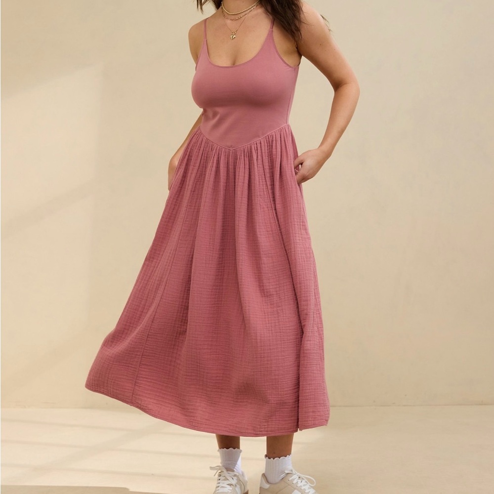 Aerie At The Barre Pink Dress